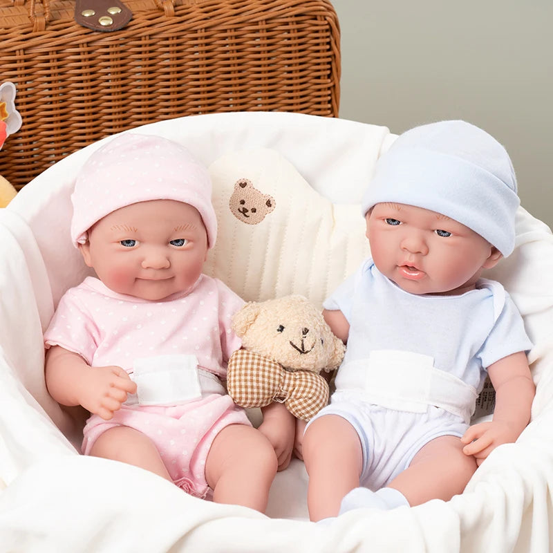 35CM Cute Reborn Dolls For 14inch Realistic Soft Full Vinyl Reborn Doll Toys Lifelike Full Body Dolls For Princess Birthday Gift