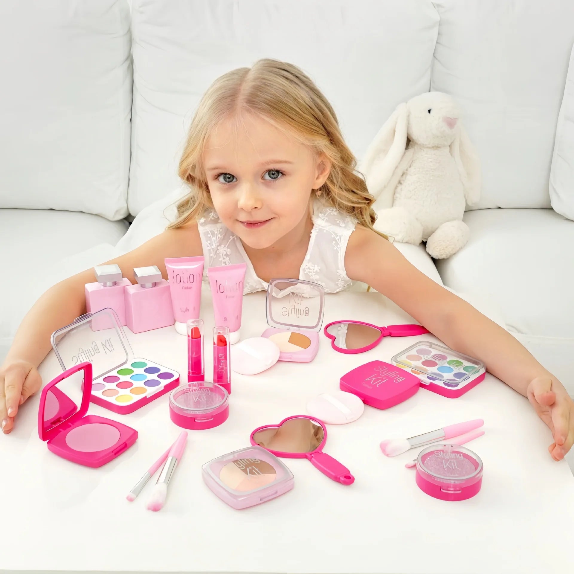 New Children's Pretend Play Makeup Toy Set Safe and Non-toxic Simulation Little Girl Makeup Toy Girl Birthday Gift
