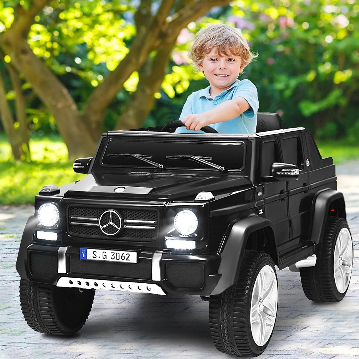 Goflame Mercedes-Benz Maybach 12V Kids Ride-On Car with Remote