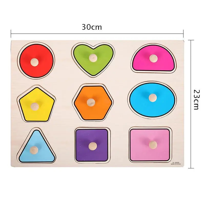 Wooden Mushroom Nail Hand Grab Puzzle - Educational Toy
