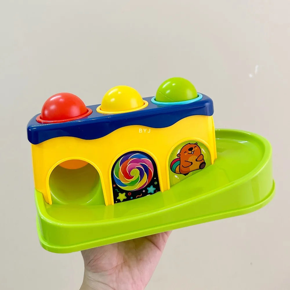 Hammer and Ball Pop-Up Toy - Preschool Educational Game Case