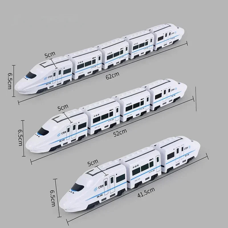 DIY Simulation Train Electric Car - Kids Sound & Light Model Toy, Ideal Birthday Gift for Boys Girls