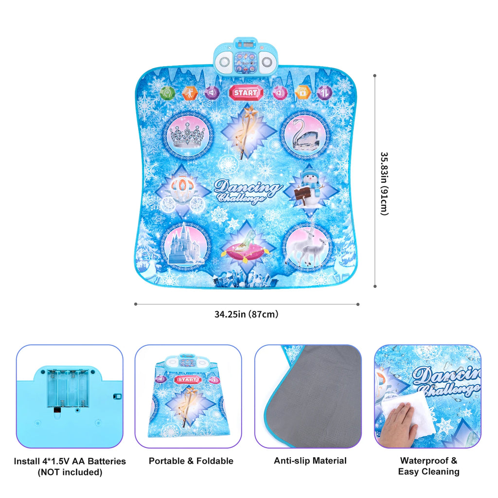 Coolplay 90x90cm Electric Music & Dancing Mat with Lights