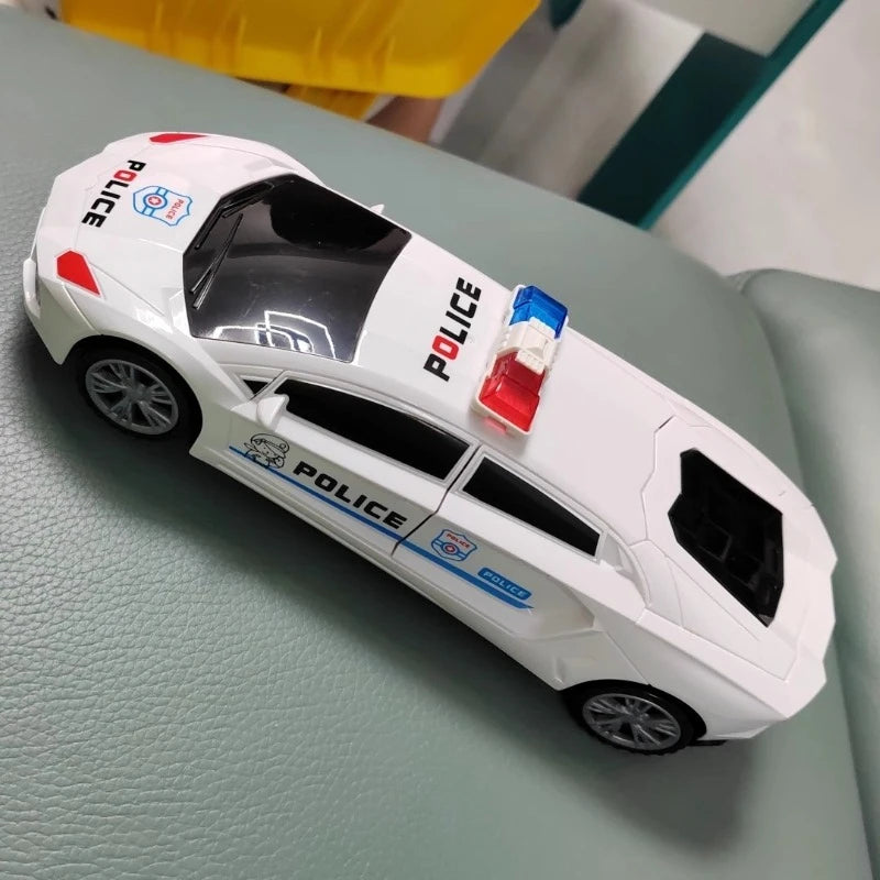 2025 New Electric Dancing Deformation Rotating Universal Police Car Boy Toy Children Girl Music Luminous Car