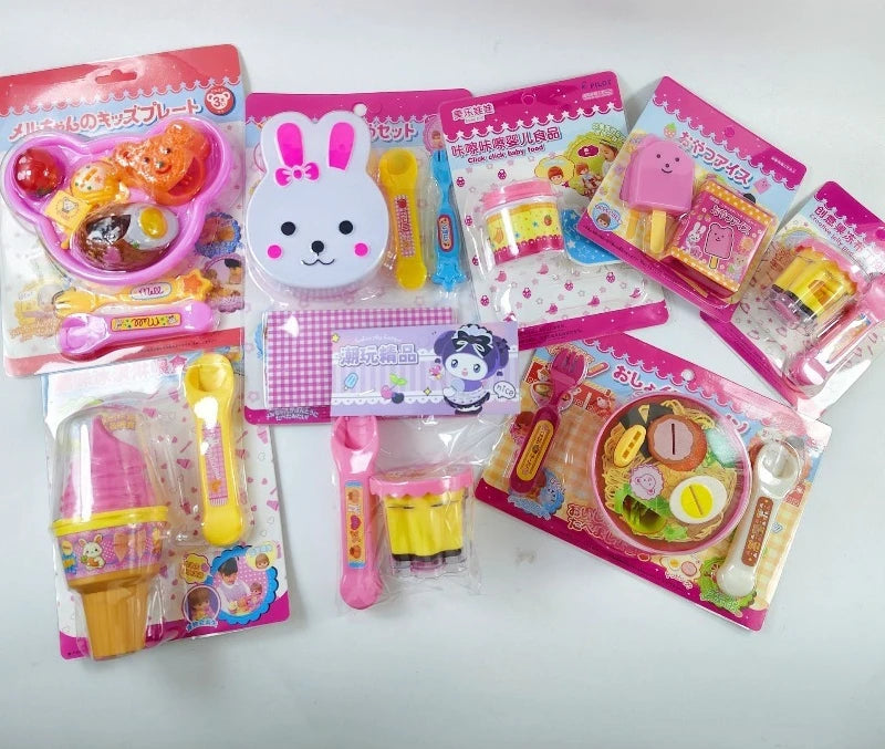 Bear Bento Jelly Pudding Feeding Toy Set Interactive Kitchen Pretend Play for Toddler Parent-Child Educational Food Toy Gifts