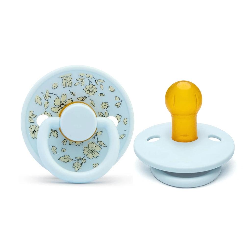 Floral Newborn Pacifier - Latex Rubber