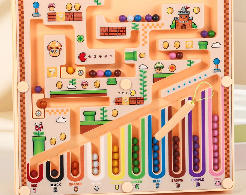 Magnetic Maze Puzzle Toy - Educational Logic & Math Game