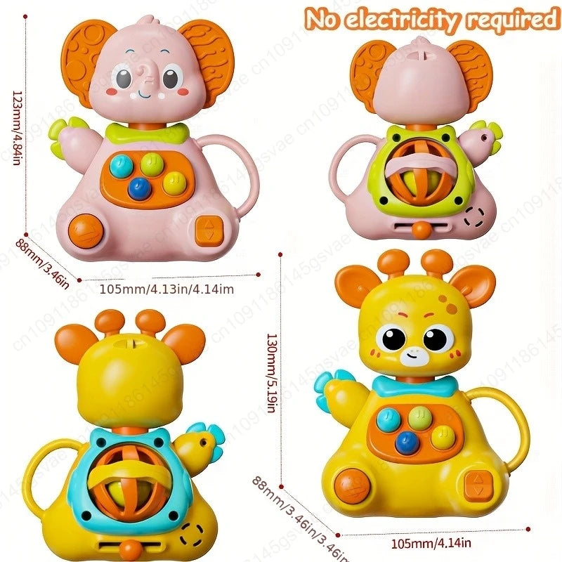 Baby Rattle - Elephant/Deer Early Education Toy ABS