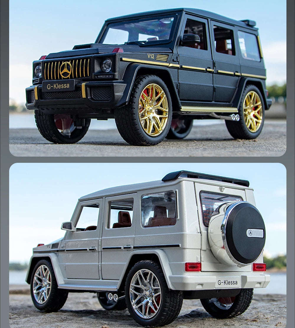 1/24 alloy die-cast G63 car model simulation sound and light off-road vehicle toys children's birthday gift Christmas
