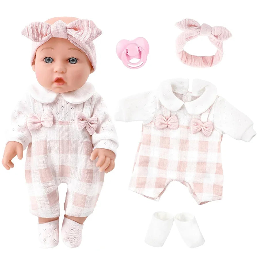 12" Reborn Baby Doll - Vinyl Pink Newborn Toy
