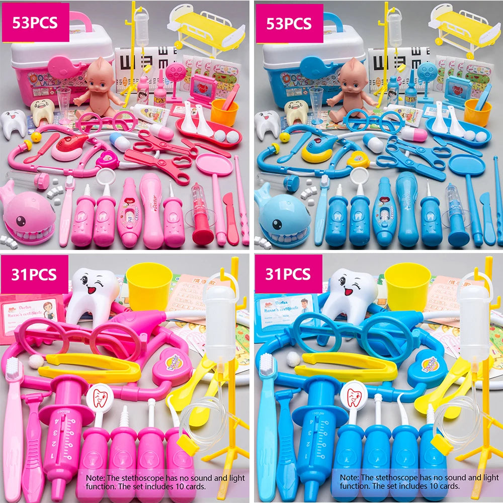 Kids Doctor Pretend Play Set - 53-Piece Medical Kit