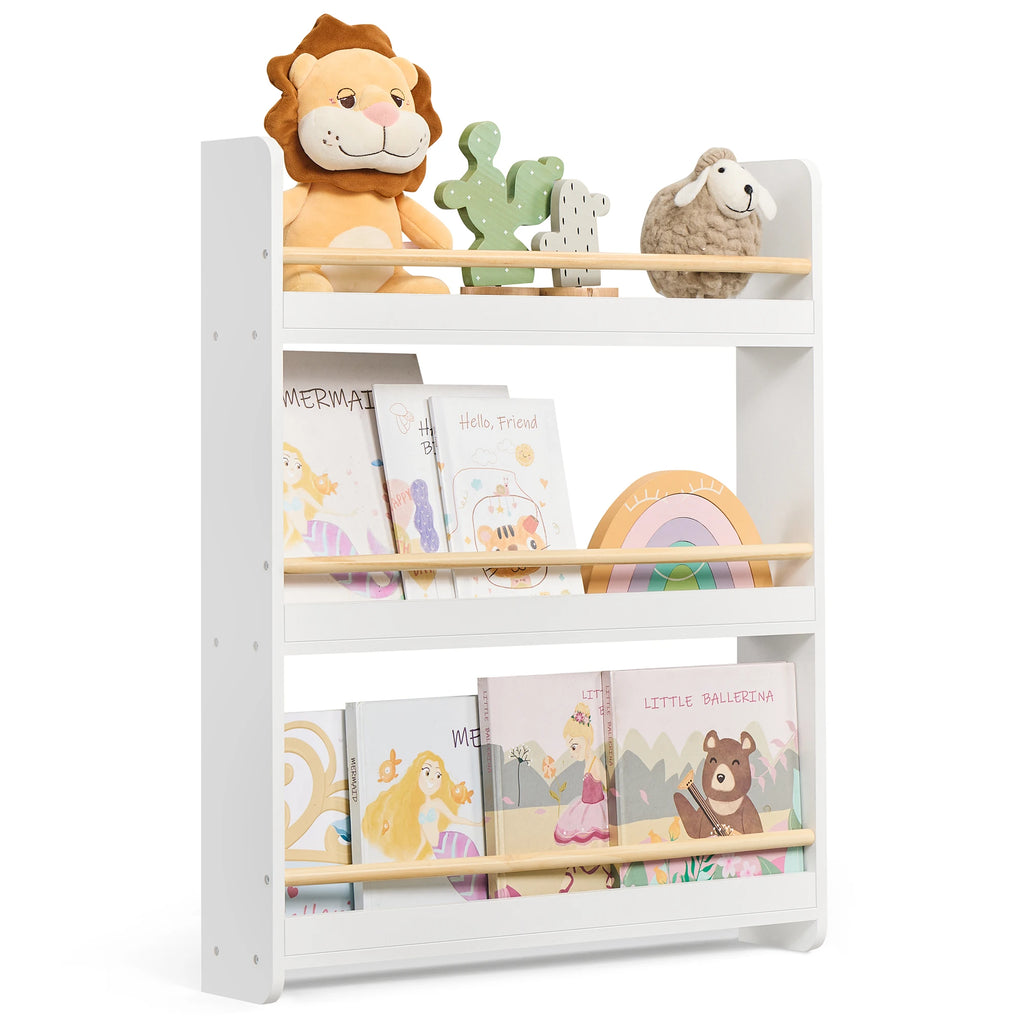 SONGMICS Bookshelf Children 3 Level toys Shelf CHILDREN'S room Playroom