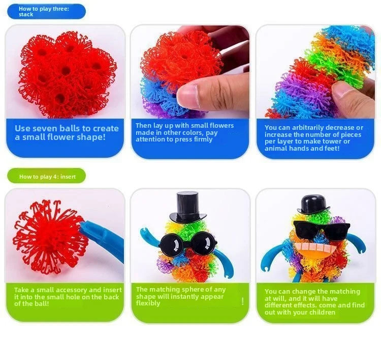 DIY Magic Bubble Balls 3D Building Toy - Science Education Kit