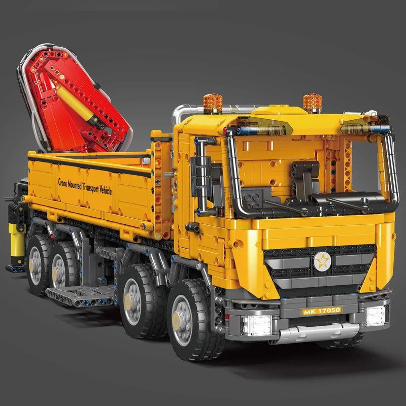 Mould King 17050 Technical Car Toys The RC Actros Self-Loading Crane Building Block Enginerring Truck Brick Kids Christmas Gift