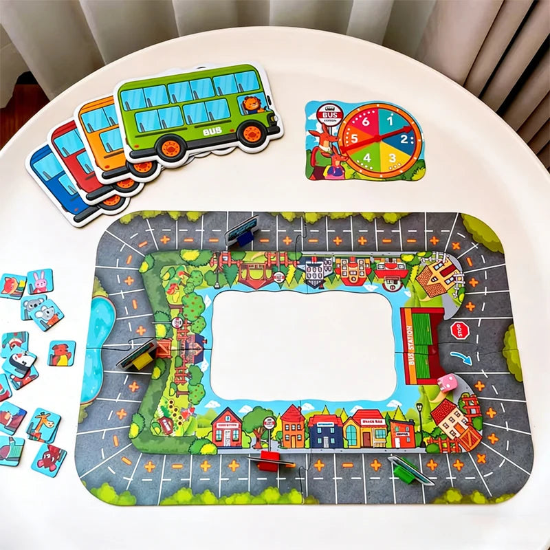 Children Addition and Subtraction Tabletop Game Parent-child Board Early Educational Cognitive Transportation Toys