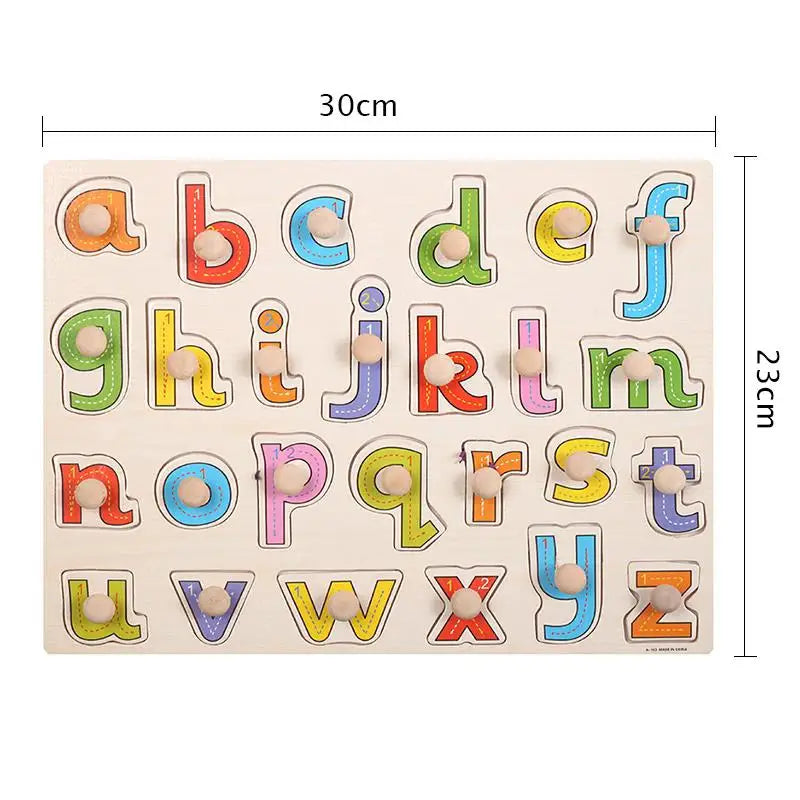 Wooden Mushroom Nail Hand Grab Puzzle - Educational Toy