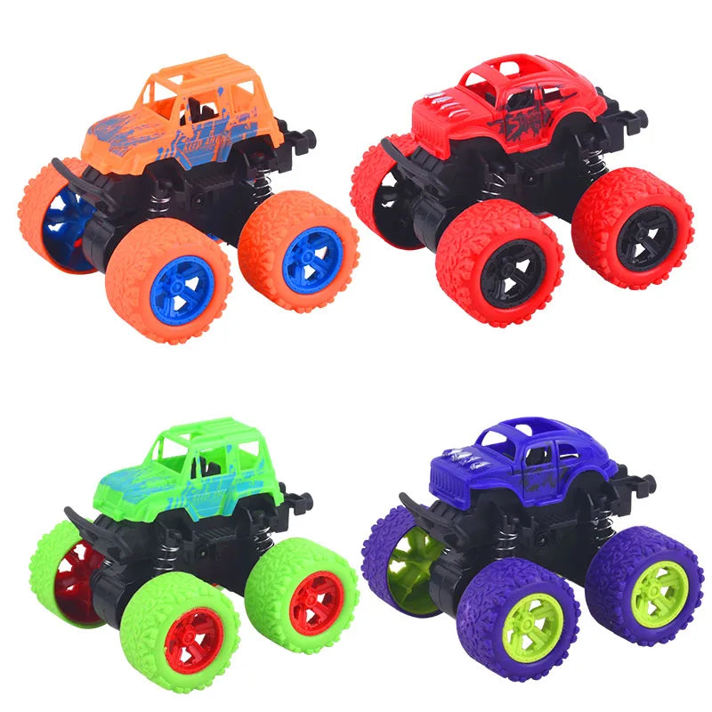 Rimi Linmy Inertia 4WD Off-Road Stunt Toy Car - ABS Plastic