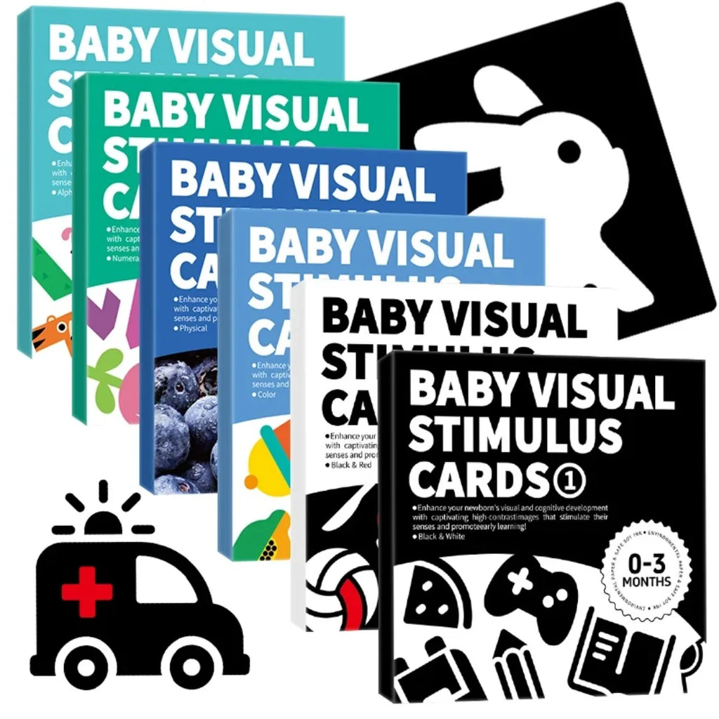 Montessori Baby High Contrast Visual Stimulation Flash Cards 0-36M