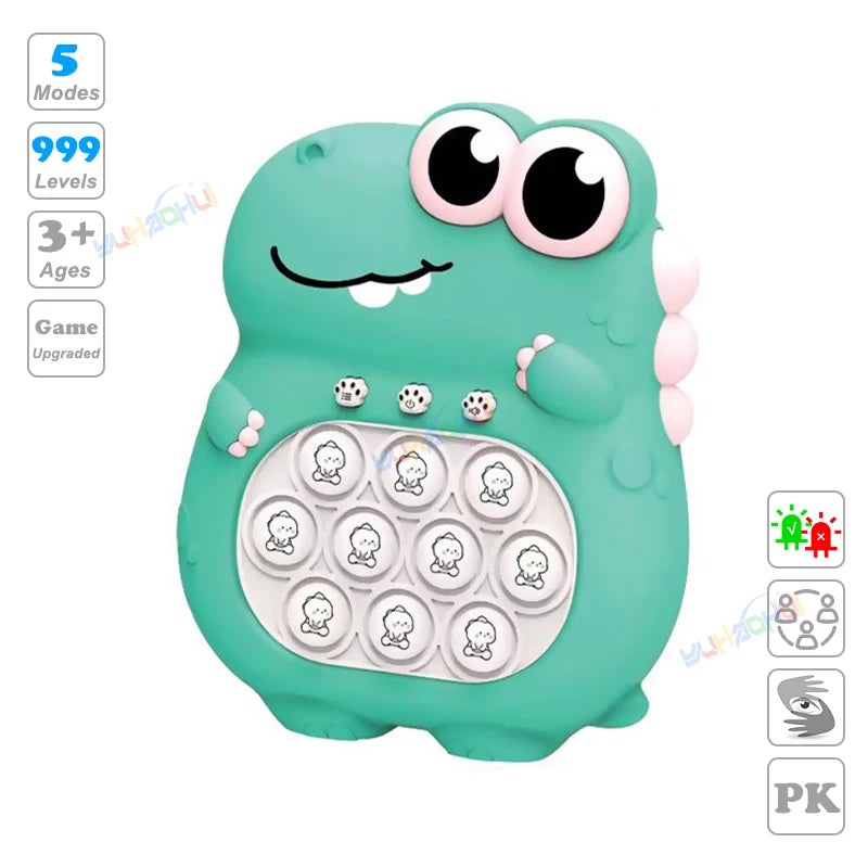 999 Level Electronic Pop Push Quick Push Game Console with LED Display Screen, Suitable for Adult and Child Fidget Toy Christmas