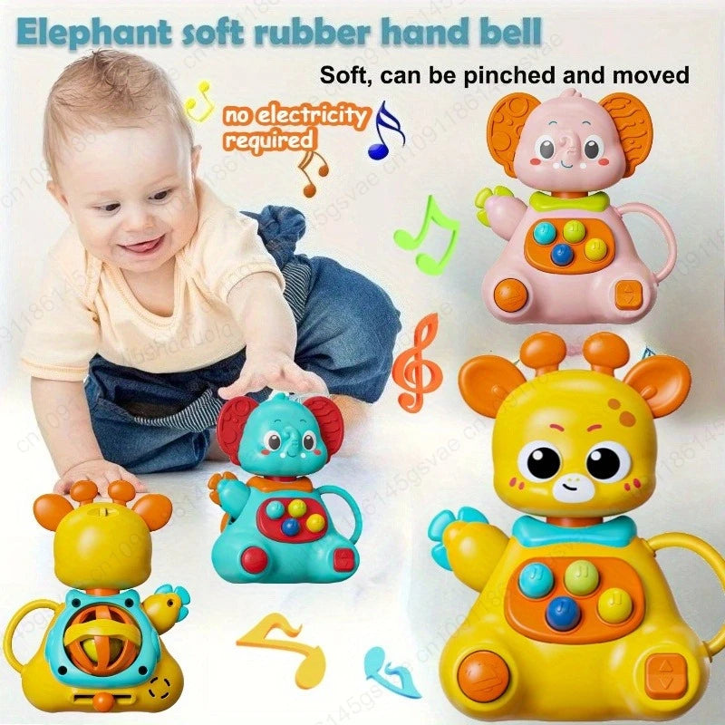 Baby Rattle - Elephant/Deer Early Education Toy ABS