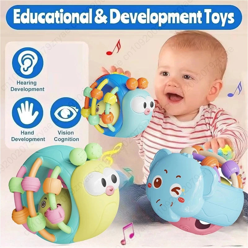 Baby Rattle Ball Sensory Toy 0-12 Months