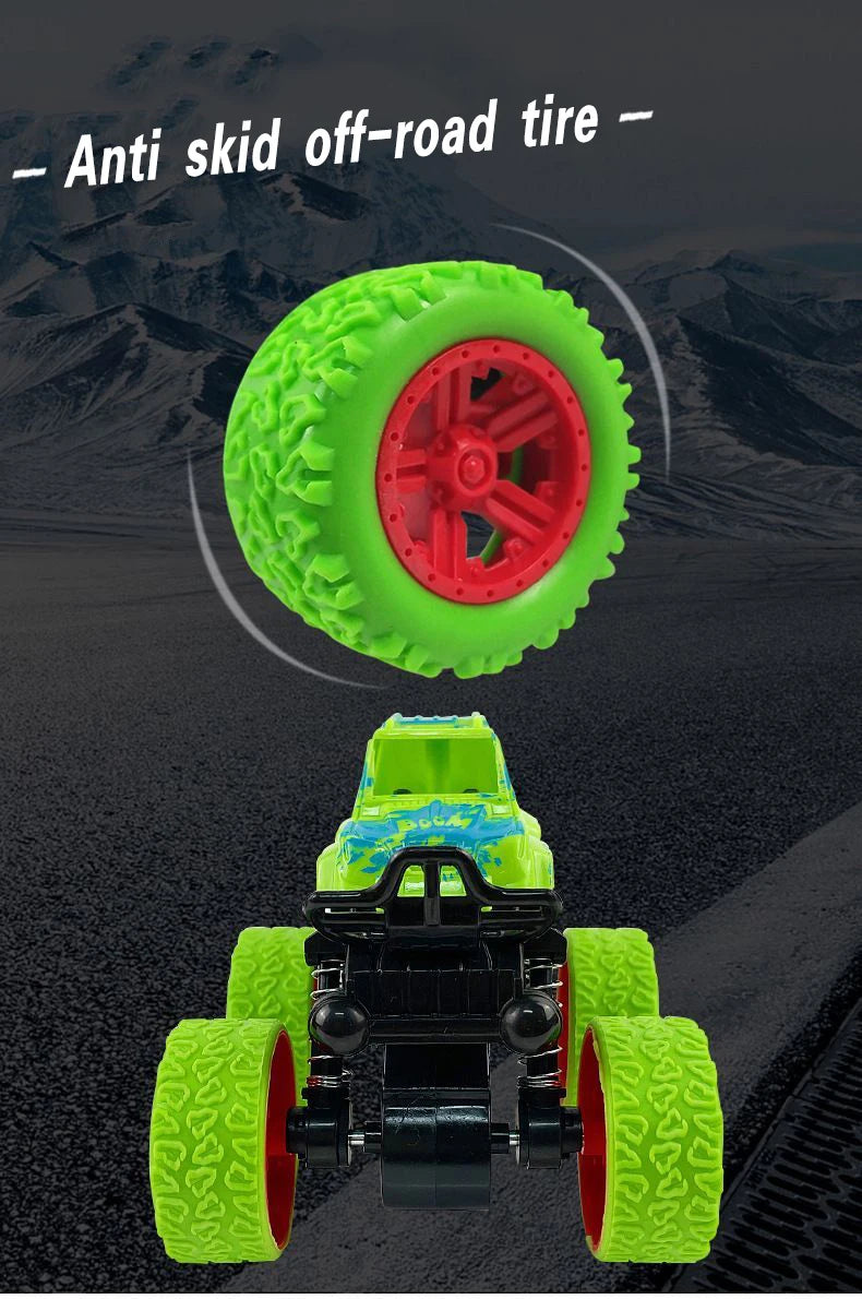 Rimi Linmy Inertia 4WD Off-Road Stunt Toy Car - ABS Plastic