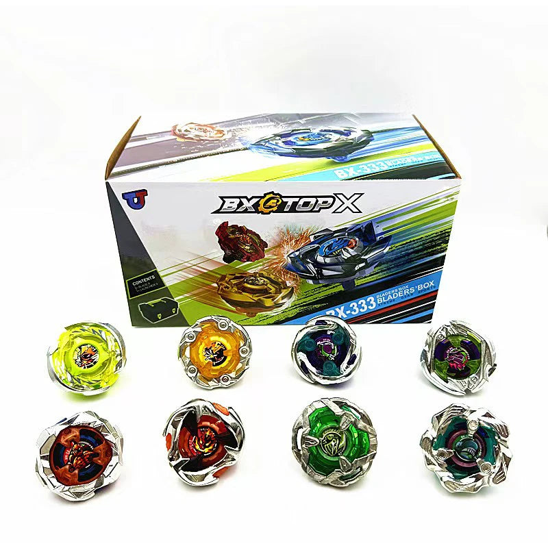 Bey X Spinning Toy Kit BX UX Booster Gyro Metal Battle Tops with Launchers Grip Organize Box Set Gift