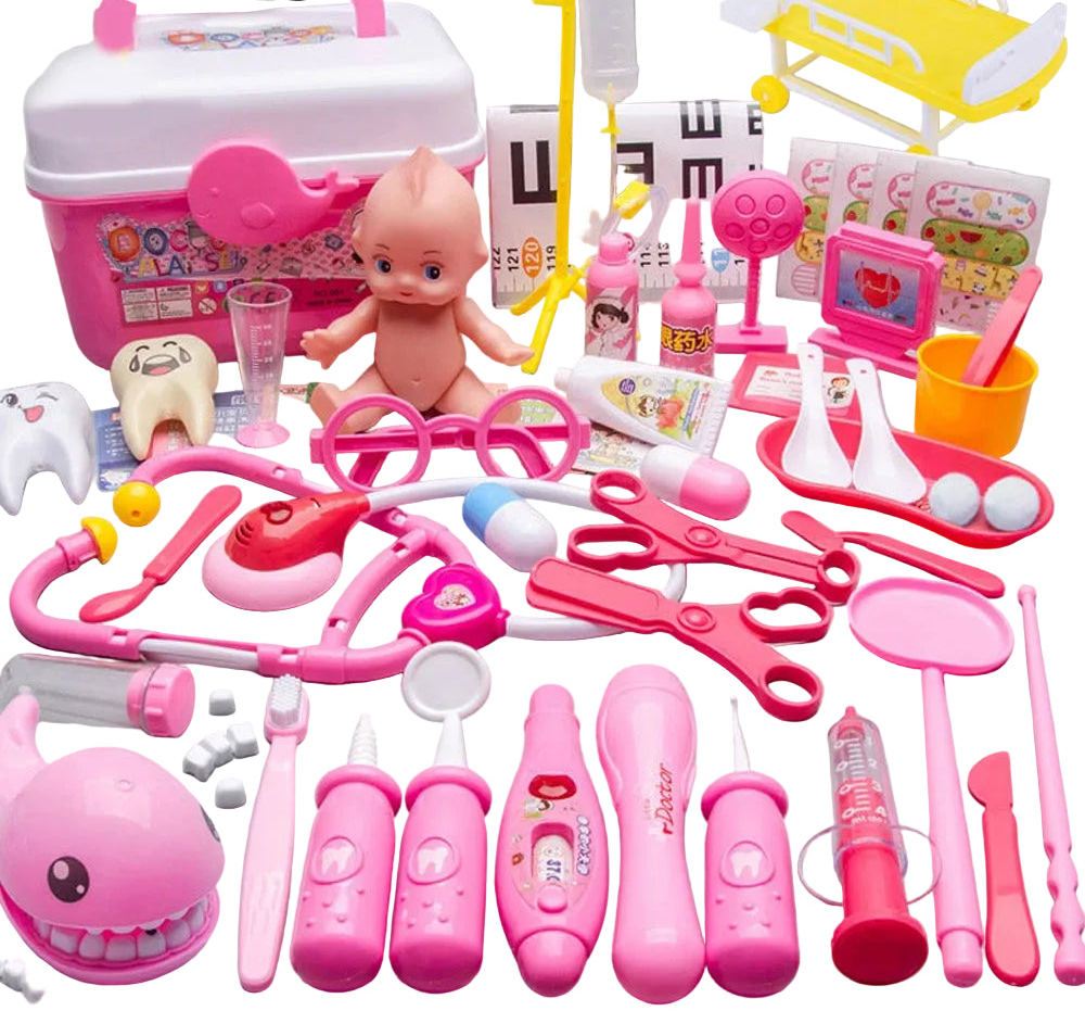 Kids Doctor Pretend Play Set - 53-Piece Medical Kit