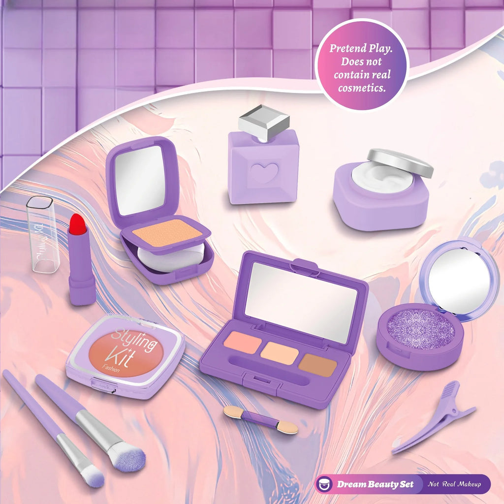 New Children's Pretend Play Makeup Toy Set Safe and Non-toxic Simulation Little Girl Makeup Toy Girl Birthday Gift