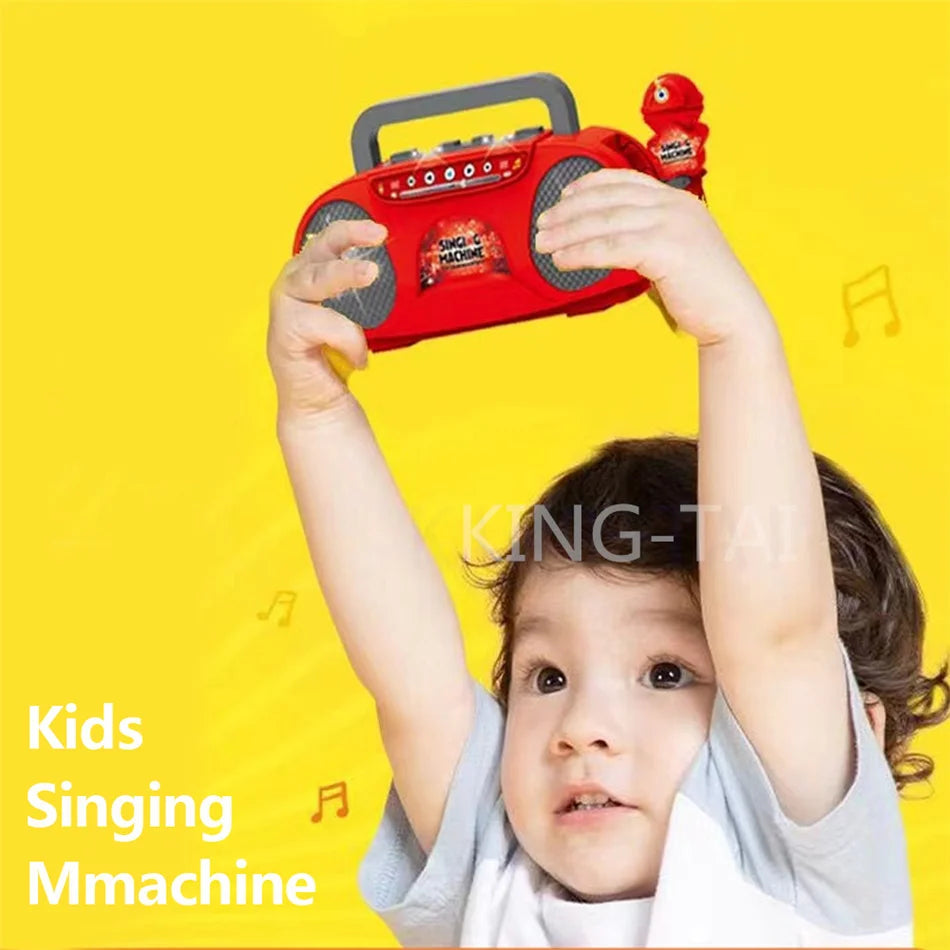 Kids Karaoke Microphone Toy with Lights and MP3 Connectivity