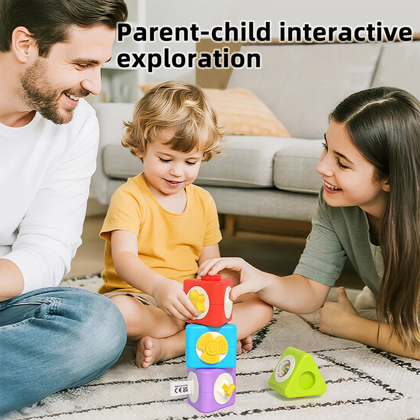 Montessori Baby Jigsaw Puzzle & Building Blocks Toy 0-3Y