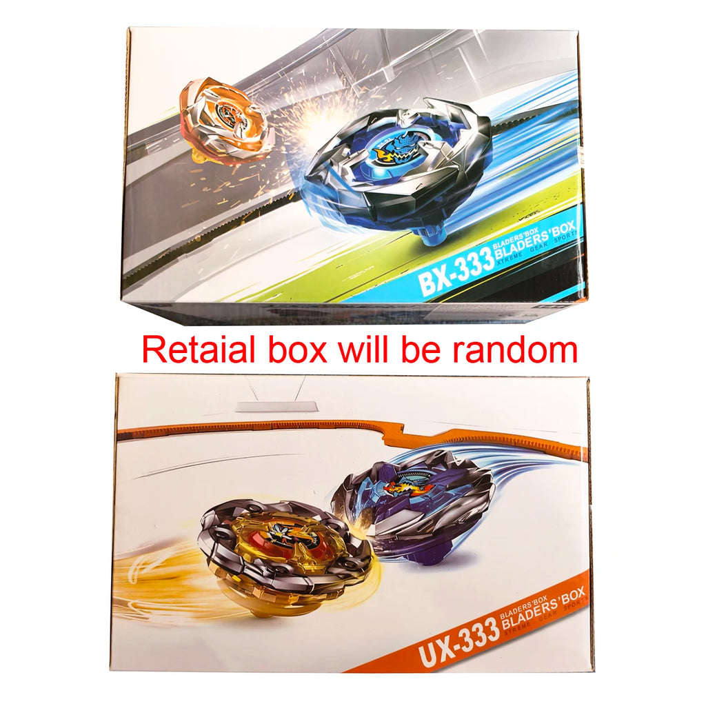 Bey X Spinning Toy Kit BX UX Booster Gyro Metal Battle Tops with Launchers Grip Organize Box Set Gift