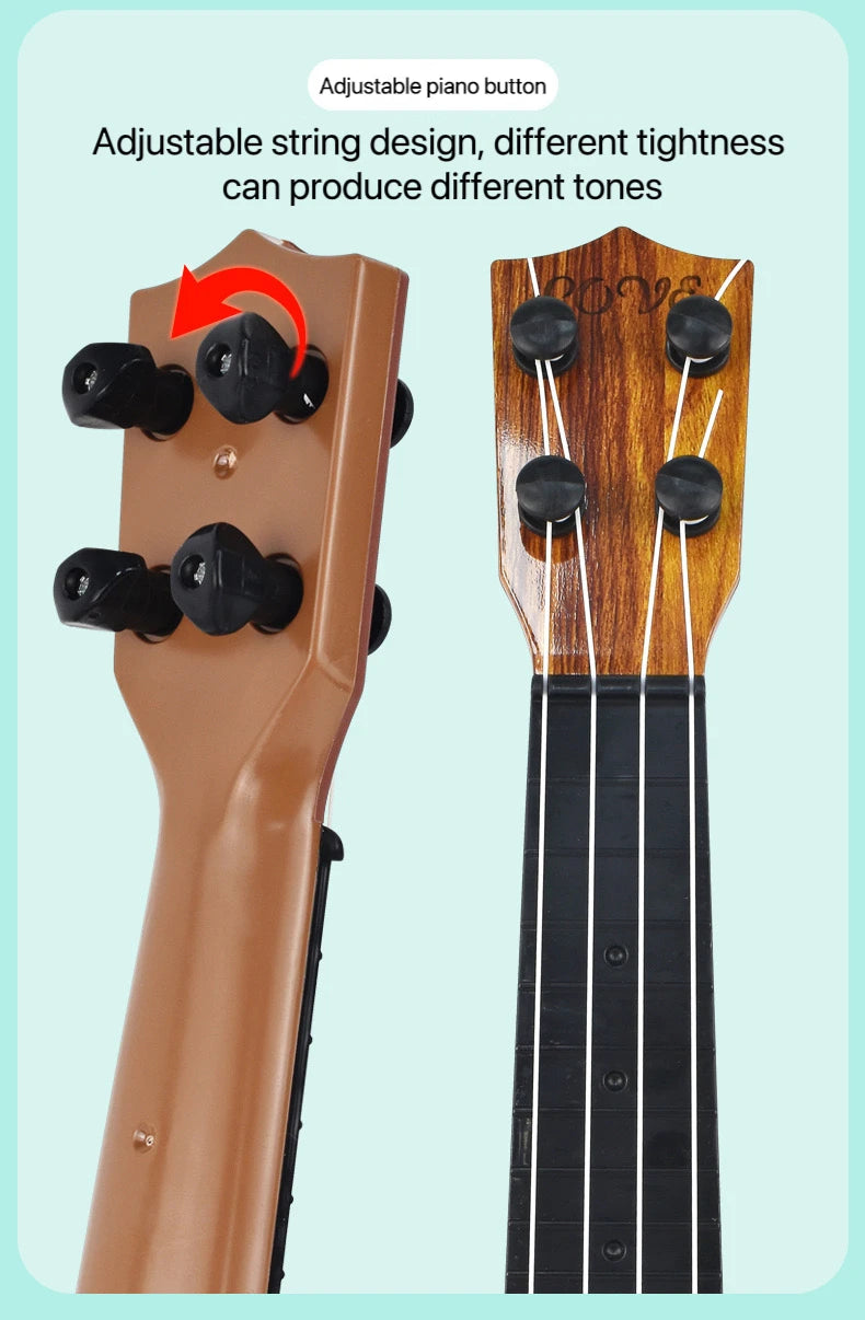 Children's Toy Ukulele - 35cm Plastic Musical Instrument