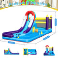 New Oxford cloth 16ft  4.9m Inflatable Water Slide Bounce House w/ Splash Pool & 480W Blower for Kids Party