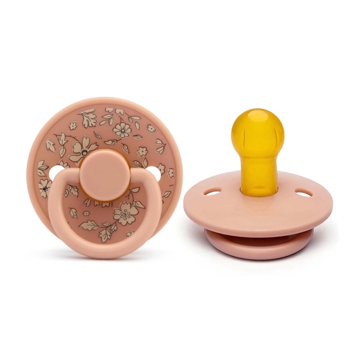 Floral Newborn Pacifier - Latex Rubber