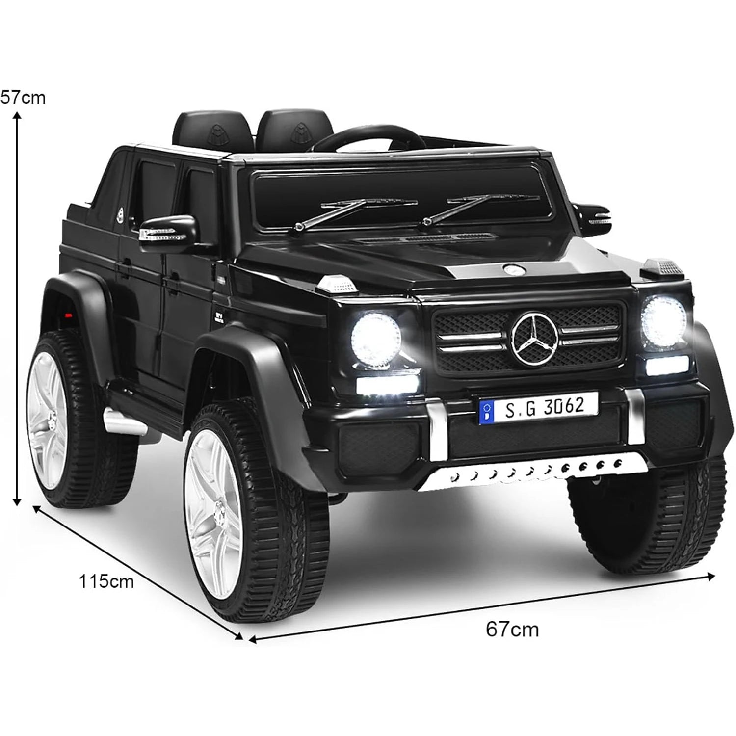 Goflame Mercedes-Benz Maybach 12V Kids Ride-On Car with Remote
