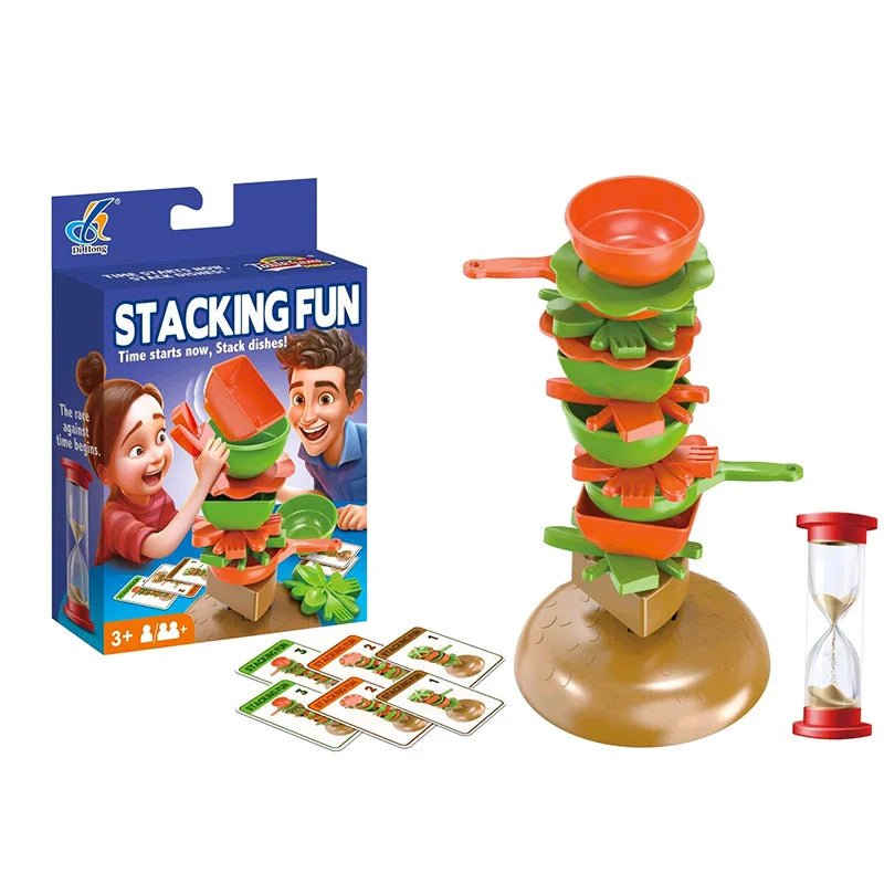 Food Stacking 3D Puzzle Game - Tabletop Game for Kids & Adults