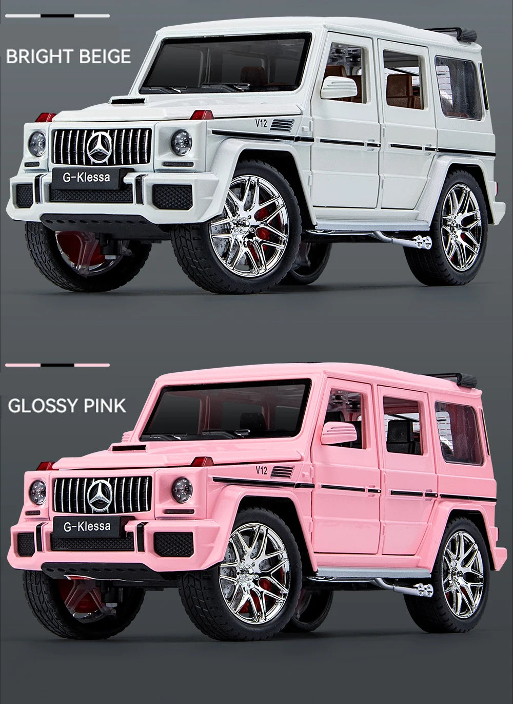 1/24 alloy die-cast G63 car model simulation sound and light off-road vehicle toys children's birthday gift Christmas