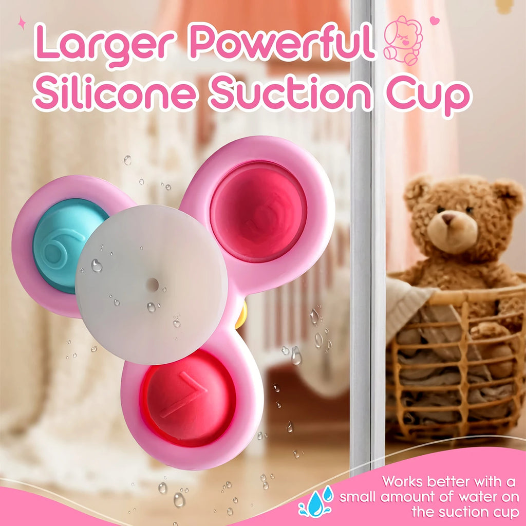 Werein Suction Cup Spinner Sensory Fidget Toys for Toddlers