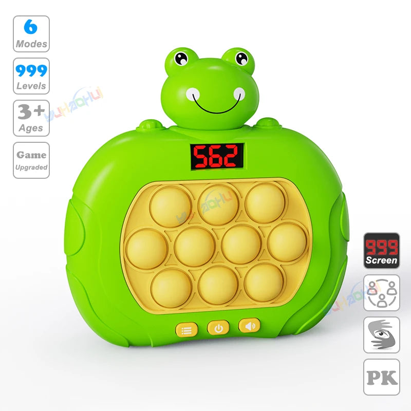 999 Level Electronic Pop Push Quick Push Game Console with LED Display Screen, Suitable for Adult and Child Fidget Toy Christmas