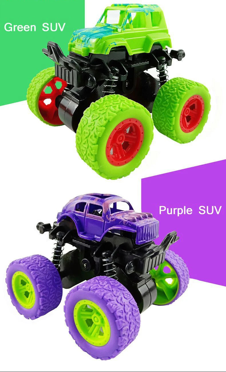 Rimi Linmy Inertia 4WD Off-Road Stunt Toy Car - ABS Plastic