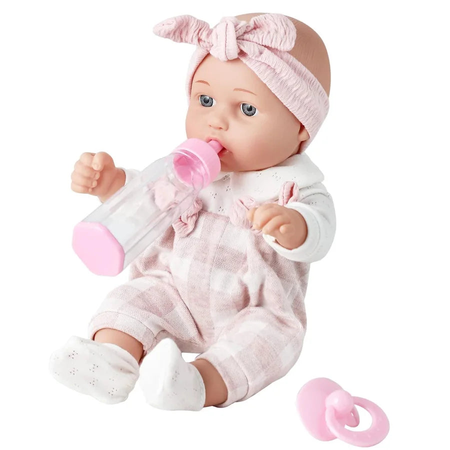 12" Reborn Baby Doll - Vinyl Pink Newborn Toy