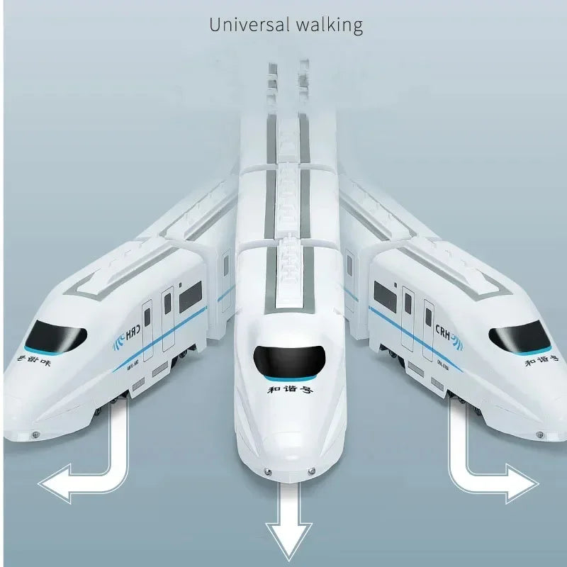 DIY Simulation Train Electric Car - Kids Sound & Light Model Toy, Ideal Birthday Gift for Boys Girls