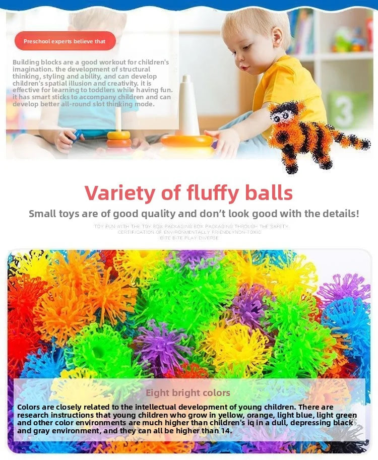 DIY Magic Bubble Balls 3D Building Toy - Science Education Kit