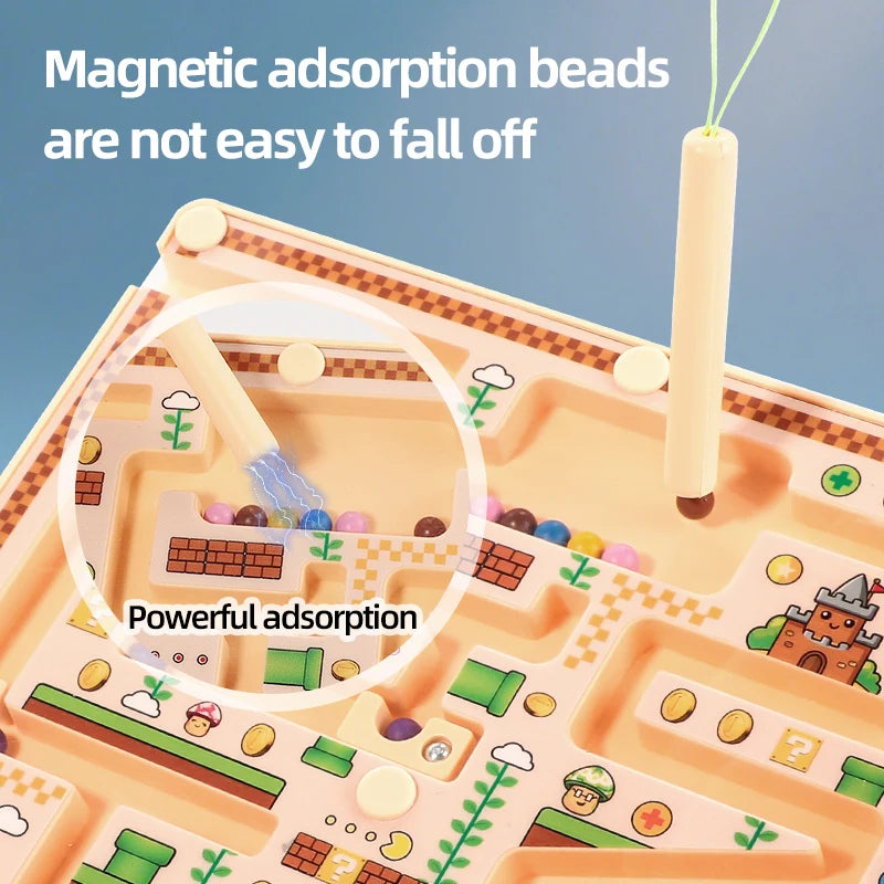 Magnetic Maze Puzzle Toy - Educational Logic & Math Game