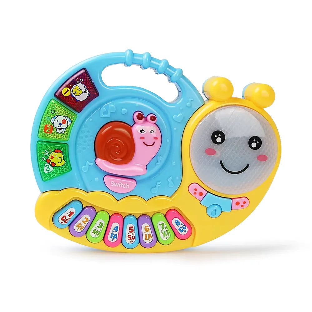 Baby Musical Piano Keyboard Toy with Animal Sounds and Lights