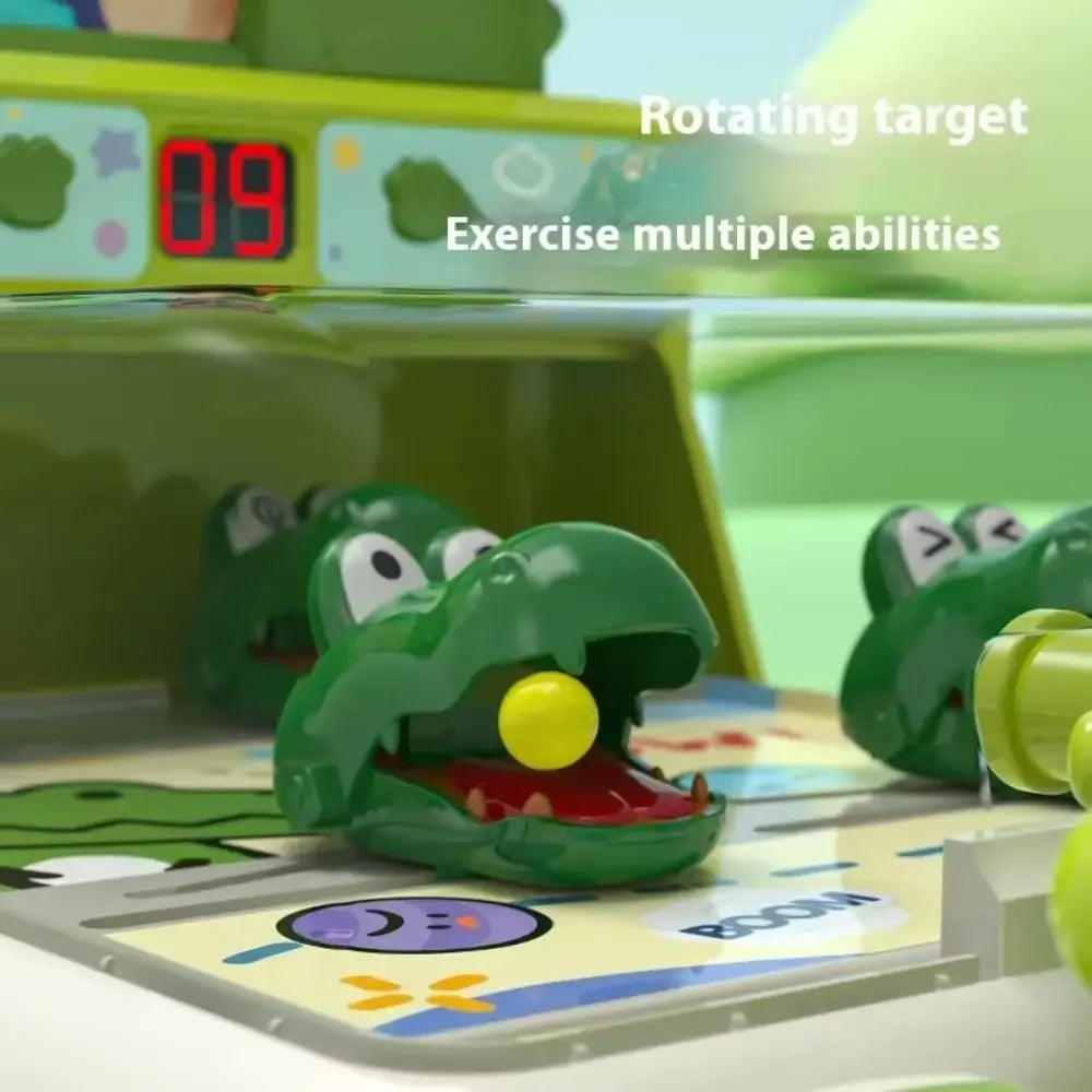Kids Table Party Games Children Pinball Shooting Machine Electric Crocodile Table Game Children's Education Puzzle Toys Child