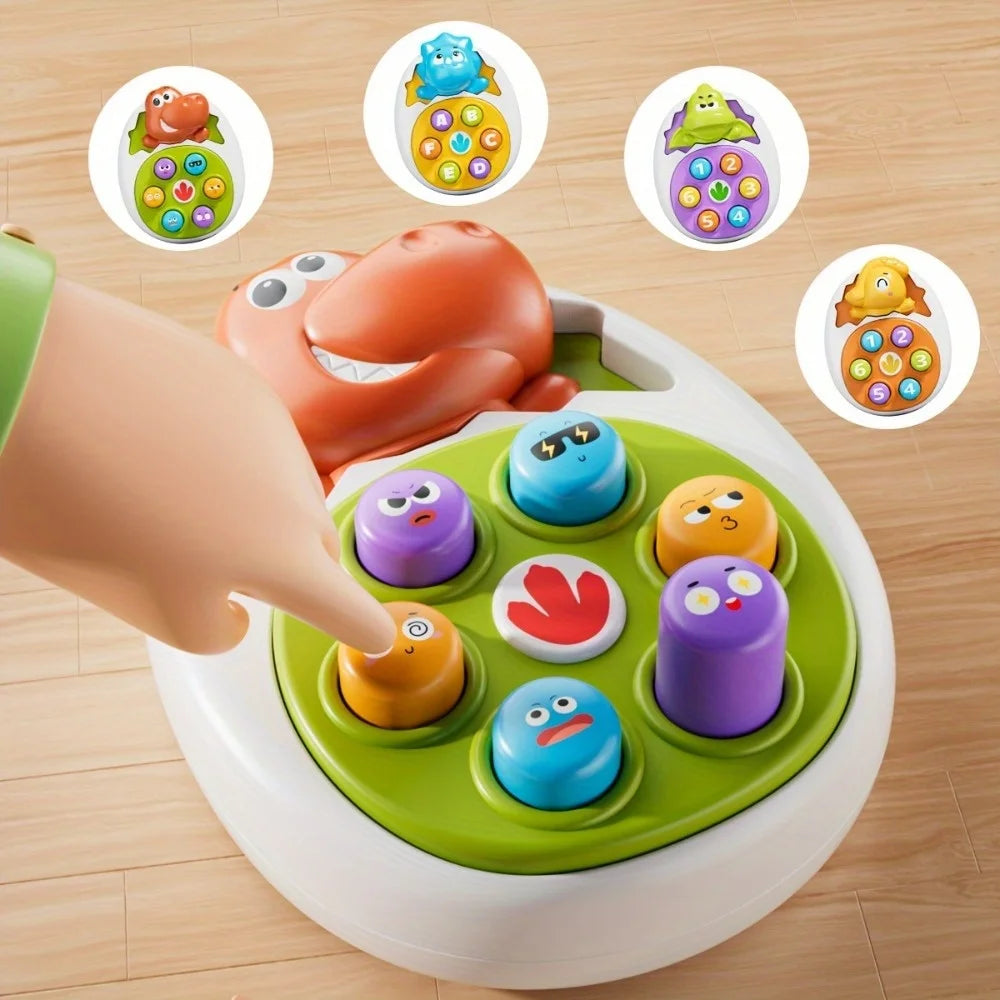 Dinosaur Press and Go Educational Toy - Mixed Color ABS