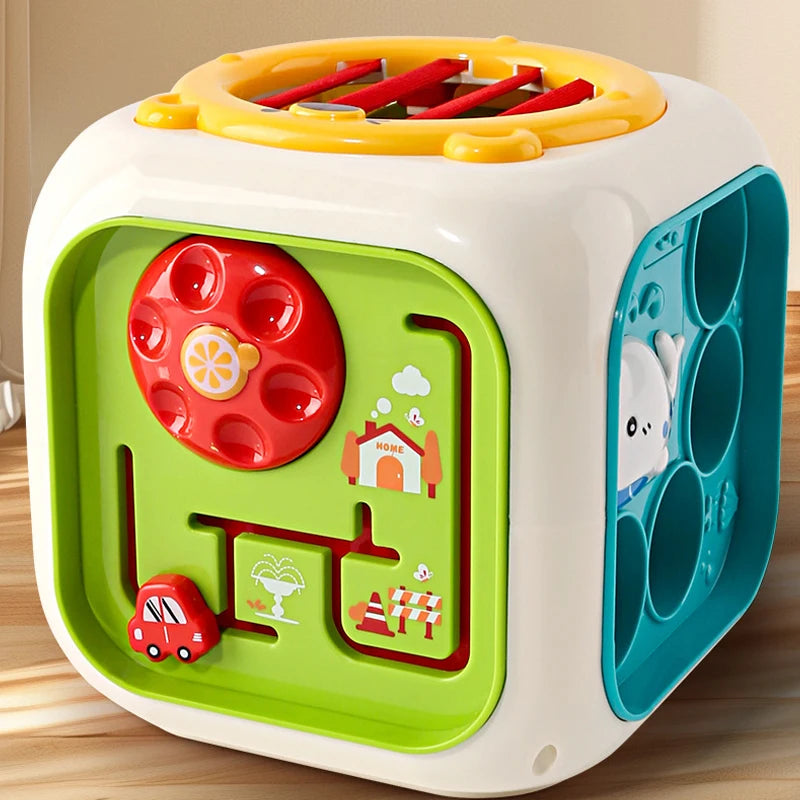 6-in-1 Musical Activity Cube - Montessori Learning Toy