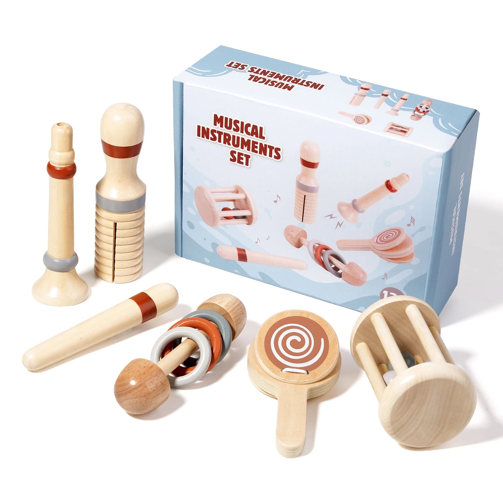 Montessori Wooden Musical Instruments Set for Toddlers
